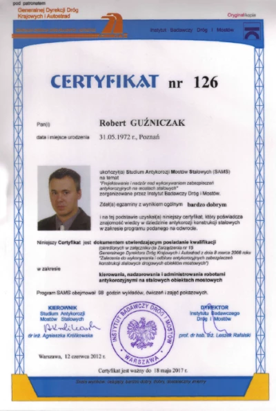 Certyfikat 006